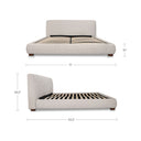 Beau - Queen Storage Bed - Speckled Light Gray - Moe's Home Collection - Storage Beds - Elite Enclave Home