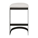Maude - Outdoor Bar Stool - White / Black