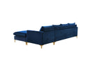 Naomi - Reversible Sectional - Meridian Furniture - Stationary Sectionals - Elite Enclave Home