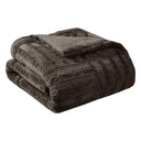 Arctic - Ultra Down Alternative Throw - Chocolate - Madison Park - Throws - Elite Enclave Home