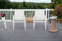 Metal Indoor Outdoor Dining Chair (Set of 2) - White