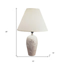 Iris Urn Shape Table Lamp - Ivory