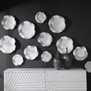 Abella - Ceramic Wall Decor (Set of 3) - White