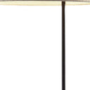 Tray Table Floor Lamp With Beige Drum Shade - Black - HomeRoots - Floor Lamps - Elite Enclave Home
