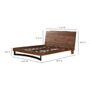 Bent - Queen Size Bed - Natural Stain - Moe's Home Collection - Slat Beds - Elite Enclave Home