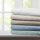 Quebec - Oversized Quilted Throw - White - Madison Park - Throws - Elite Enclave Home
