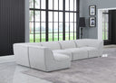Miramar - 5 Piece Modular Sectional - Meridian Furniture - Stationary Sectionals - Elite Enclave Home