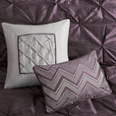 Laurel - California King 7 Piece Tufted Comforter Set - Plum