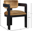 Sacha - Velvet Dining Chair With Black Base (Set of 2) - Meridian Furniture - Chair Sets - Elite Enclave Home