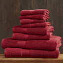 800GSM Ultra - Soft Absorbent Towel Set - Bright Red - Madison Park Signature - Towel Sets - Elite Enclave Home