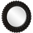 Circle Of Piers - Round Mirror - Black