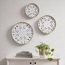 Medallion Trio - Wall Decor (Set of 3) - Natural / White - Madison Park - Wall Decor - Elite Enclave Home