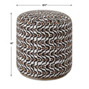 Cas - Plush Ottoman - Espresso