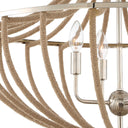 Lovelock - 4 Light Rope Empire Chandelier - Light Brown - Uttermost - Chandeliers- Elite Enclave Home