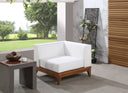 Rio Corner Chair – Off White – solid acacia wood frame with water-resistant fabric cushions