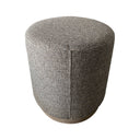Zoe - Oval Accent Ottoman - Navy / Beige - Chapel Hill - Upholstered Ottomans - Elite Enclave Home
