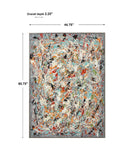 Organized Chaos - Hand Painted Canvas - Pearl Silver