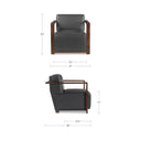 Barnes - Accent Chair - Black / Dark Brown - Moe's Home Collection - Accent Chairs - Elite Enclave Home