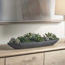Verde - Succulent Centerpiece In Bowl - Black / Green - Uttermost - Plants - Elite Enclave Home