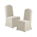 Foster - High Back Dining Chairs With Skirts (Set of 2) - Beige - Madison Park - Chair Sets - Elite Enclave Home