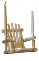 Wood Single Chair Porch Swing - Natural