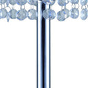 Glam Two Tier Chandelier USB Table Lamp - Silver