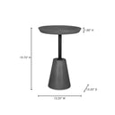 Foundation - Outdoor Accent Table - Gray - Moe's Home Collection - Side Tables - Elite Enclave Home