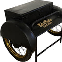 Old Time Delivery Box Table With Storage - Black