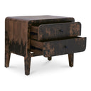 Iris - Nightstand - Distressed Black - Moe's Home Collection - Accent Nightstands - Elite Enclave Home