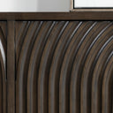 Colson - Mango Wood 4 Door Cabinet - Dark Brown