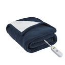 Fleece to Sherpa - Heated Throw - Blue - Serta - Heated Throws - Elite Enclave Home