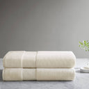 Turkish Bath Sheet 2 Piece Set - Natural - Madison Park Signature - Towel Sets - Elite Enclave Home