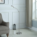 Adjustable LED Task Floor Lamp - Nickel - HomeRoots - Floor Lamps - Elite Enclave Home