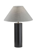 Wood Block Table Lamp - Canopy Black