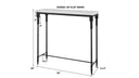 Bourges - Marble Console Table - White