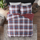 Parkston - 3M Scotchgard Down Alternative All Season Comforter Set - Red
