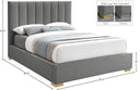 Pierce - Bed - Meridian Furniture - Upholstered Beds - Elite Enclave Home