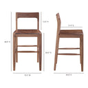 Owing - Counter Stool - Natural Walnut - Moe's Home Collection - Counter Height (24" - 27") - Elite Enclave Home