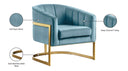 Carter - Chair - Meridian Furniture - Accent Chairs - Elite Enclave Home