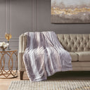 Zuri - Throw - Blush / Gray - Madison Park - Throws - Elite Enclave Home