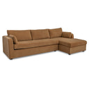 Burrow - Sleeper Sectional With Right Storage Chaise - Ginger - Moe's Home Collection - Sleeper Sectionals - Elite Enclave Home