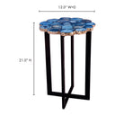Azul - Agate Accent Table - Blue - Moe's Home Collection - Accent Tables - Elite Enclave Home