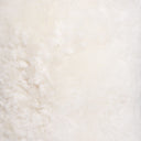 Short Hair Sheepskin Stump Pouf - White - HomeRoots - Accent Poufs - Elite Enclave Home