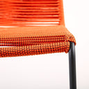 Metal Outdoor Dining Chair (Set of 2) - Tangerine