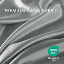 Satin - 4 Piece Twin Luxury Sheet Set - Gray