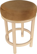 Monette - Counter Stool With Natural Base - Meridian Furniture - Counter Height (24" - 27") - Elite Enclave Home
