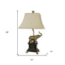 Antique Elephant Table Lamp - Bronze - HomeRoots - Table Lamps - Elite Enclave Home