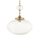 Bellaire - 1 Light Glass Shade Pendant - Gold - Uttermost - Pendant Lighting- Elite Enclave Home
