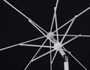 Fiji - Aluminum Patio Umbrella With Round Black And White Base