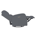 Dakota - Power Recliner 3 - in - 1 With Swivel, Glider, USB Ports - Gray - INK+IVY - Swivel Glider Chairs - Elite Enclave Home
